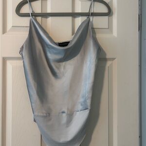 House of Harlow 1960 Shimmering Silver Camisole